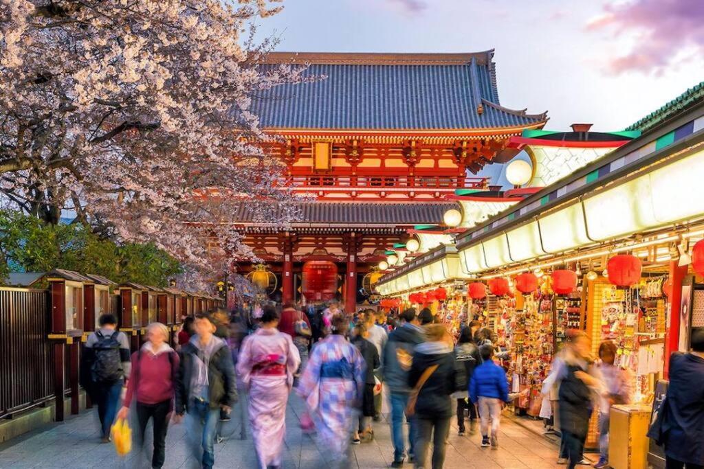 Ferienwohnung 203 Oshiage Sta 3Mins Walk! Wi-Fi Elevator 4Pax Präfektur Tokio Exterior foto