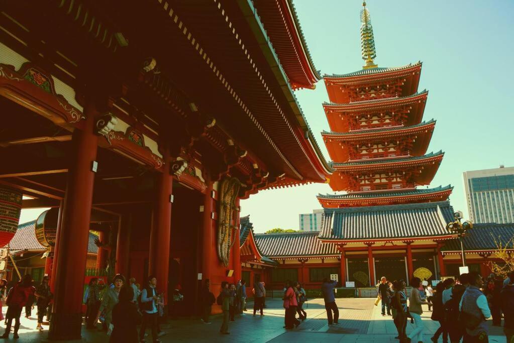 Ferienwohnung 203 Oshiage Sta 3Mins Walk! Wi-Fi Elevator 4Pax Präfektur Tokio Exterior foto